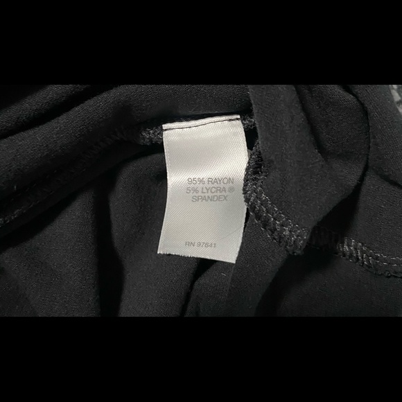 J Jill Wearever Collection S Black Short Sleeve Front Detail Pleat Jersey Dress - Picture 9 of 11